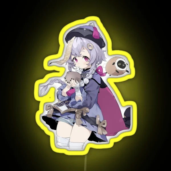 Qiqi Kawaii Genshin Impact RGB Neon Sign