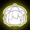 Whimsical Qiqi Character Artistic LED Neon Sign with Vibrant RGB Lighting