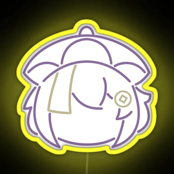Qiqi Line Art RGB Neon Sign