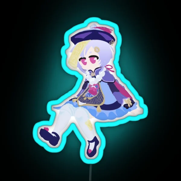 Qiqi Sitting RGB Neon Sign