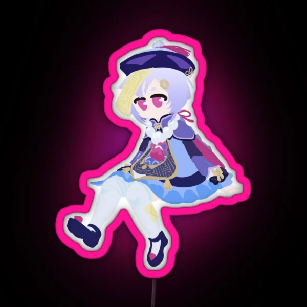 Qiqi Sitting RGB Neon Sign
