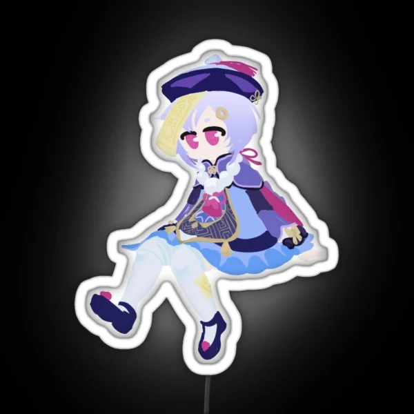 Qiqi Sitting RGB Neon Sign