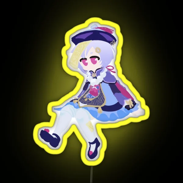 Qiqi Sitting RGB Neon Sign