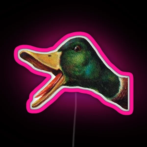 Quack Calling RGB Neon Sign