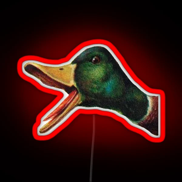 Quack Calling RGB Neon Sign