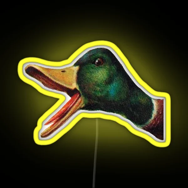 Quack Calling RGB Neon Sign