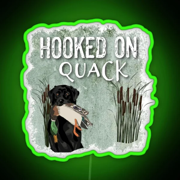 Quack Hooked RGB Neon Sign
