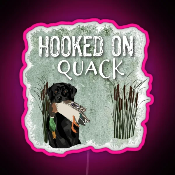 Quack Hooked RGB Neon Sign