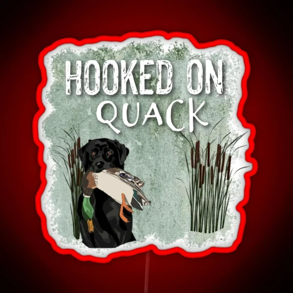 Quack Hooked RGB Neon Sign