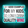 Vibrant Neon Wall Sign for Home Bar Decor with Quality Wine Themes