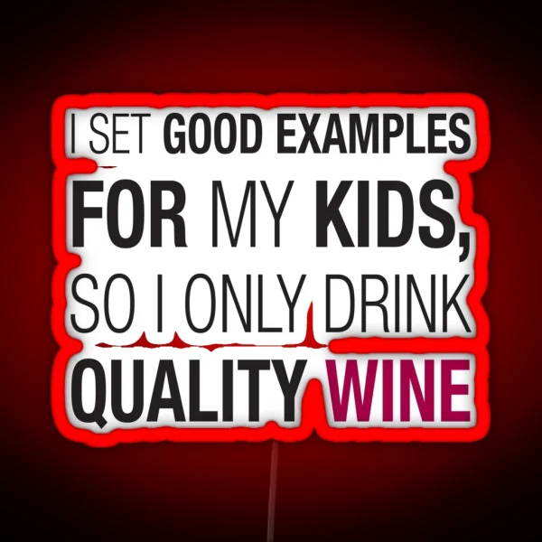 Quality Wine RGB Neon Sign