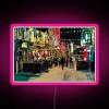 RGB Neon Sign of Iconic Quay Street in Galway City Ireland