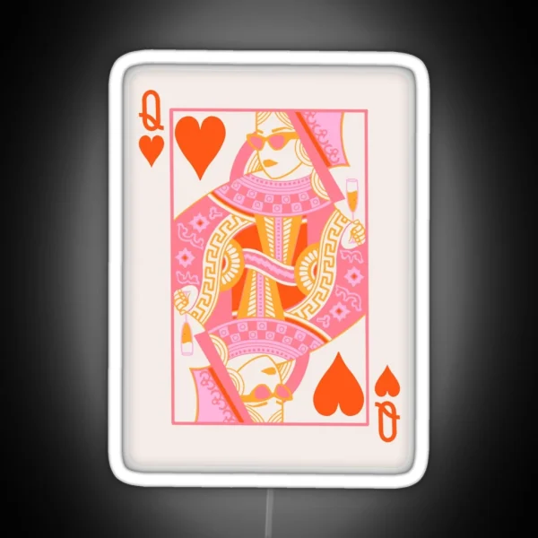 Queen Of Hearts RGB Neon Sign