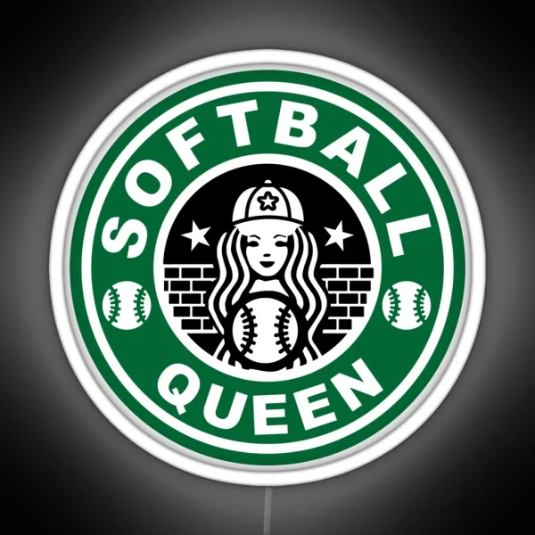 QUEEN SOFTBALL RGB Neon Sign