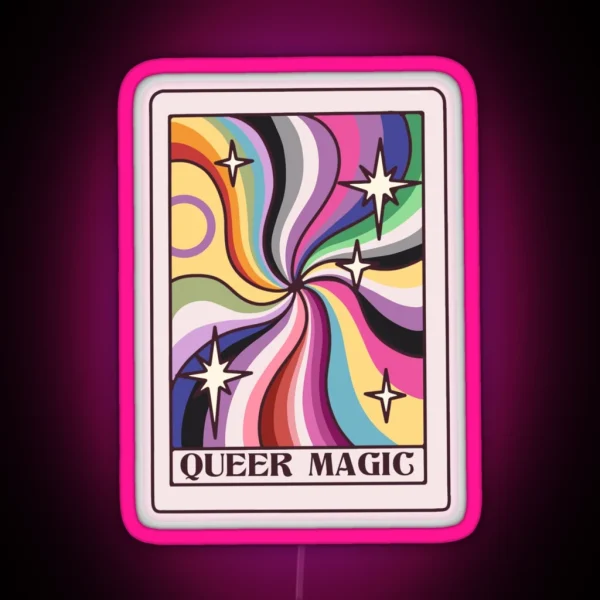 Queer Magic Tarot Card RGB Neon Sign