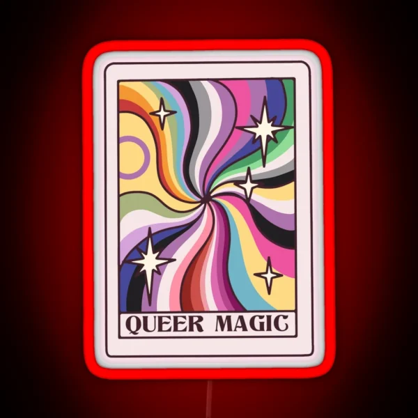 Queer Magic Tarot Card RGB Neon Sign