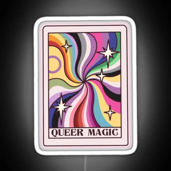 Queer Magic Tarot Card RGB Neon Sign