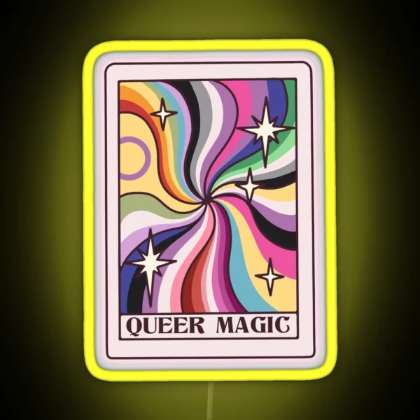 Queer Magic Tarot Card RGB Neon Sign
