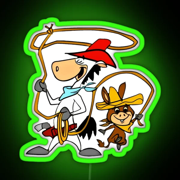 Quick Draw Mcgraw And Baba Looey RGB Neon Sign