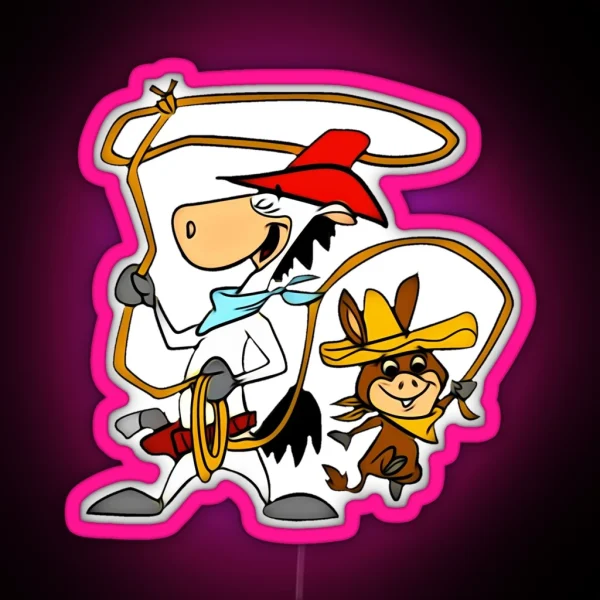 Quick Draw Mcgraw And Baba Looey RGB Neon Sign