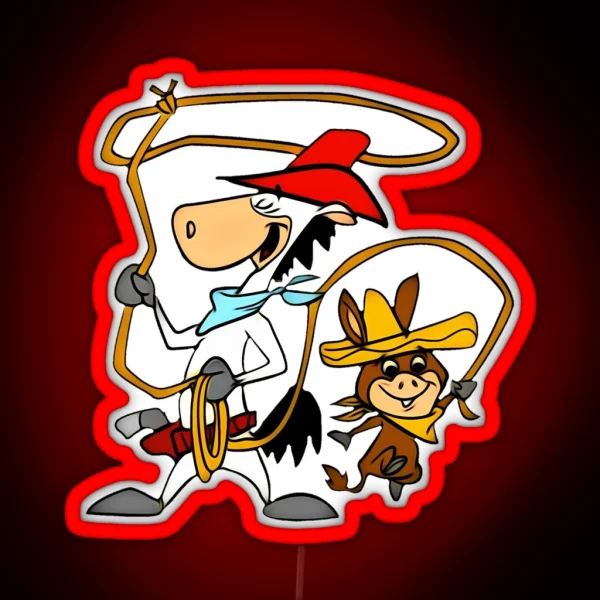Quick Draw Mcgraw And Baba Looey RGB Neon Sign