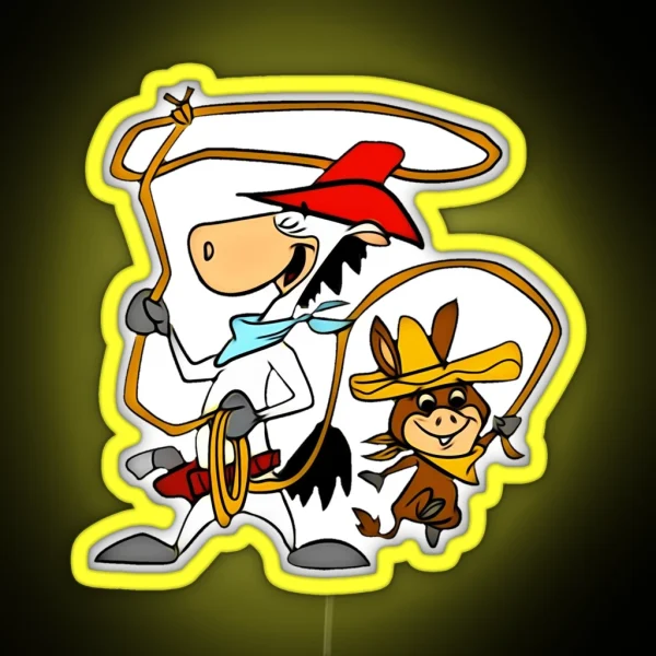 Quick Draw Mcgraw And Baba Looey RGB Neon Sign