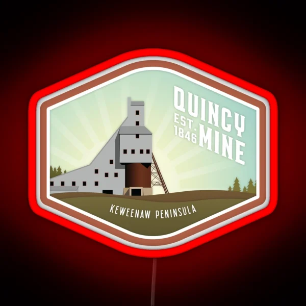 Quincy Mine RGB Neon Sign