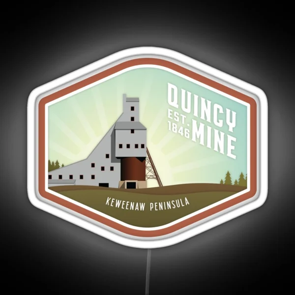 Quincy Mine RGB Neon Sign