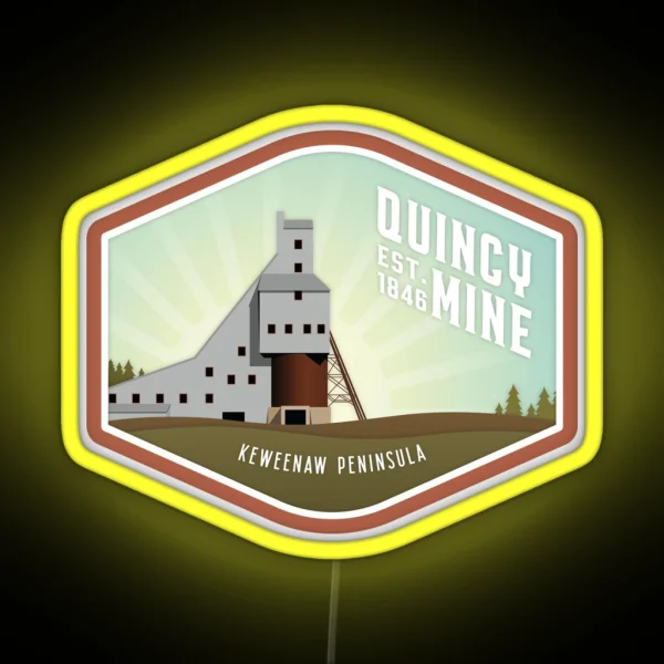 Quincy Mine RGB Neon Sign