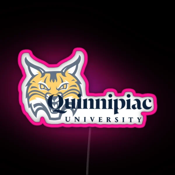 Quinnipiac Bobcat RGB Neon Sign
