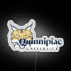 Quinnipiac University Bobcats Logo Neon Sign with Vibrant RGB Lighting
