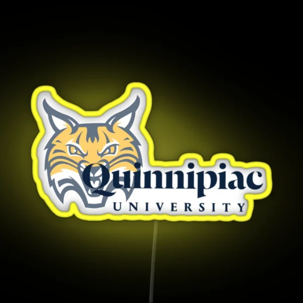 Quinnipiac Bobcat RGB Neon Sign