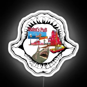 Quints Club And Bar The Fishing Dive Bar RGB Neon Sign