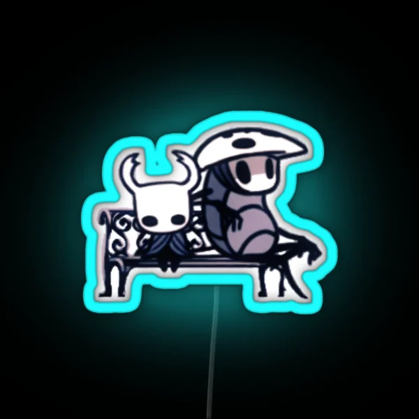 Quirrel And Ghost RGB Neon Sign