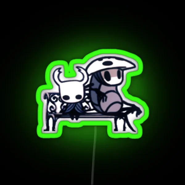 Quirrel And Ghost RGB Neon Sign
