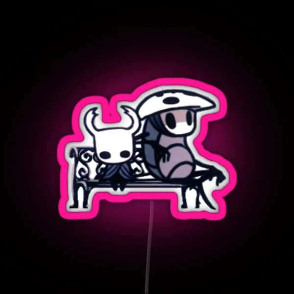 Quirrel And Ghost RGB Neon Sign