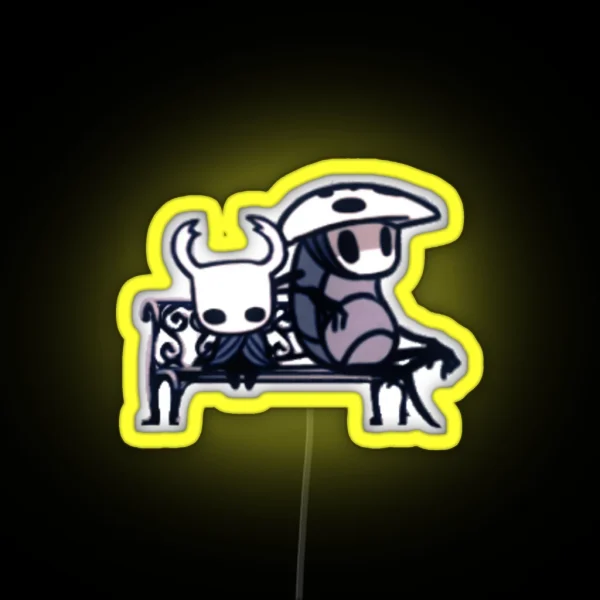 Quirrel And Ghost RGB Neon Sign