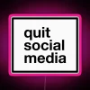 Say goodbye to social media with vibrant RGB neon lights