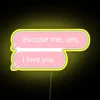 Personalized Reminiana Name Customizable RGB Neon Sign with LED Canvas Background