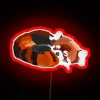 Vibrant 'R' for Red Panda neon LED wall decoration.