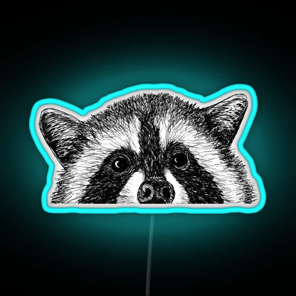 Raccoon Eyes RGB Neon Sign
