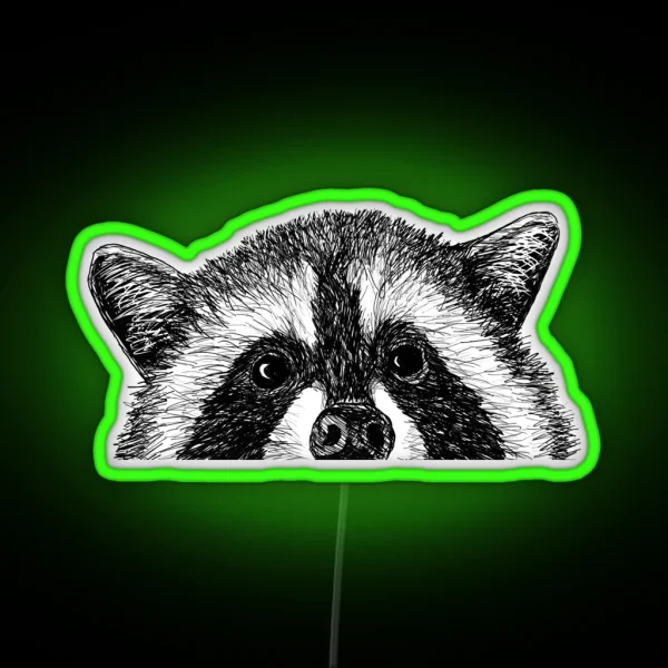 Raccoon Eyes RGB Neon Sign
