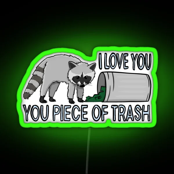Raccoon RGB Neon Sign