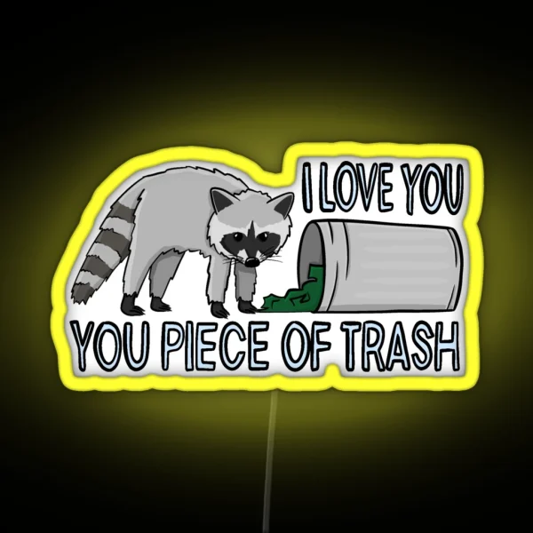 Raccoon RGB Neon Sign