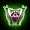 Wild woodland charm with raccoon design and RGB colorful accents