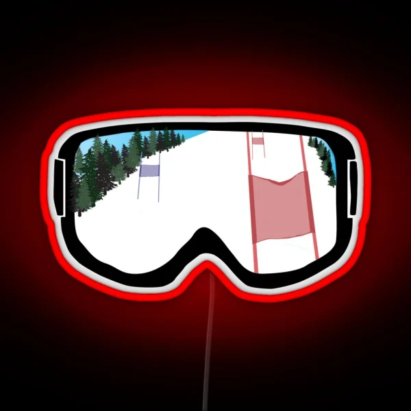 Race Day Goggles RGB Neon Sign