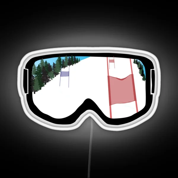 Race Day Goggles RGB Neon Sign