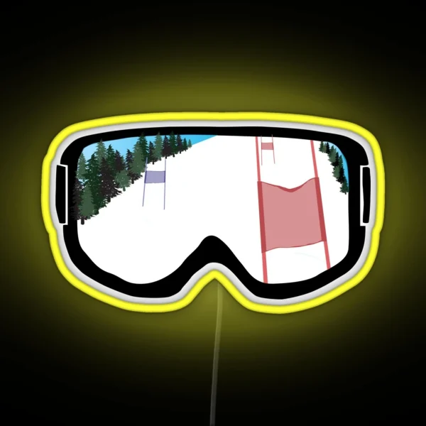 Race Day Goggles RGB Neon Sign
