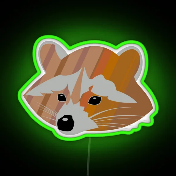 Racoon Legendary Animals RGB Neon Sign