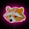 Racoon Illuminated Legend Animal Wall Decor with Vibrant RGB Lighting